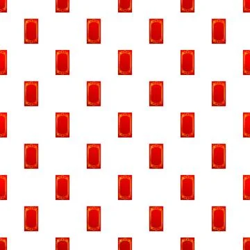 Red chinese pattern with traditional gold frames Stock Illustration