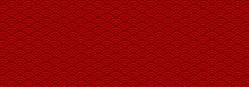 Red Chinese seamless pattern, geometric New Year background Stock Illustration