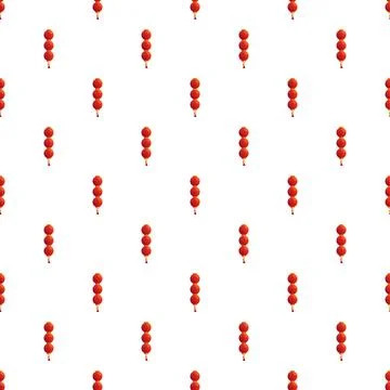 Red chinese traditional lanterns repeating pattern background Stock Illustration