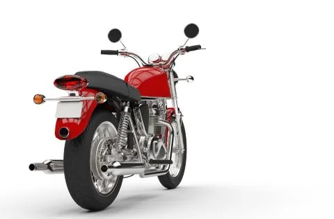 Red Chopper Stock Illustration