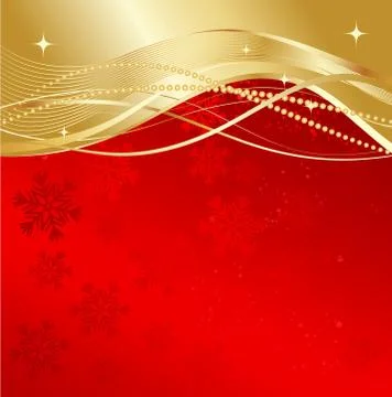 Red christmas abstract background. Stock Illustration