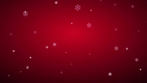 Red christmas background, with falling snowflakes, and soft bokeh, light ef.. Stock Footage 337562222
