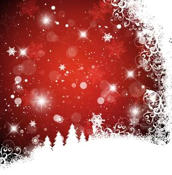 Red christmas background Stock Illustration