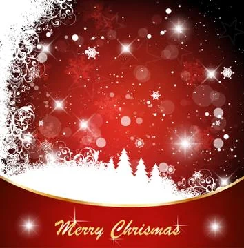 Red christmas background Stock Illustration