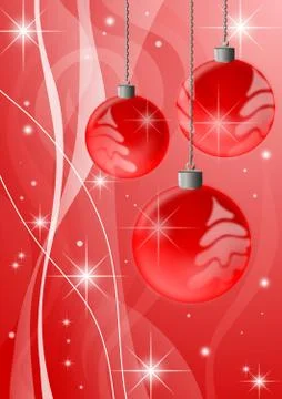 Red Christmas background Stock Illustration