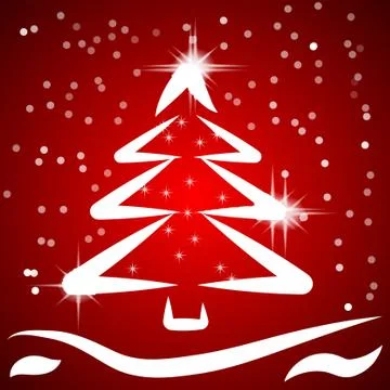 Red Christmas background Stock Illustration
