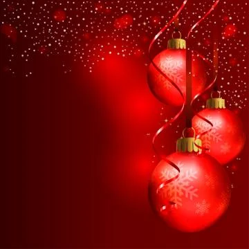 Red christmas background Ilustración de archivo