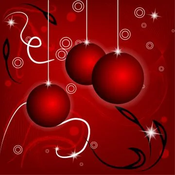Red Christmas background Stock Illustration