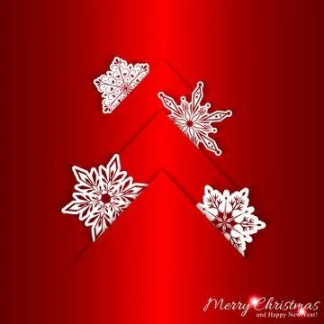 Red Christmas Background Illustrazione stock