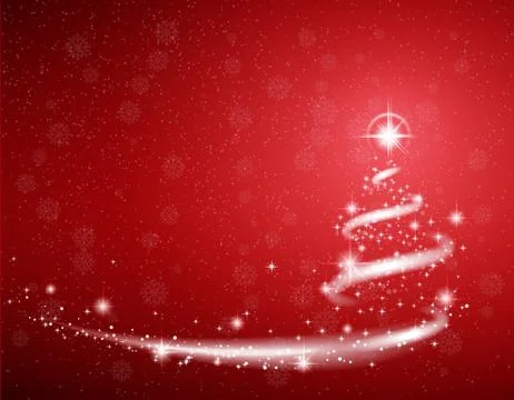 Red Christmas background Stock Illustration