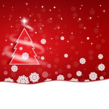 Red Christmas background Stock Illustration