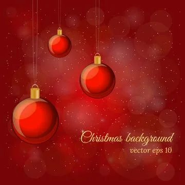 Red Christmas background. Stock Illustration