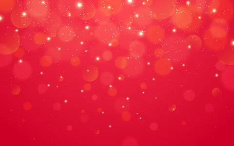 Red Christmas background. Magic winter design. Holiday texture with sparks and Stock-Illustration