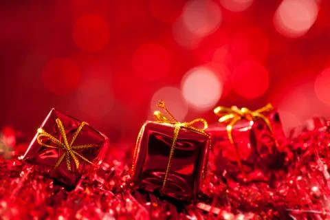 Red christmas background Foto stock