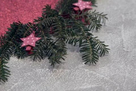 A red Christmas background Stock Photos