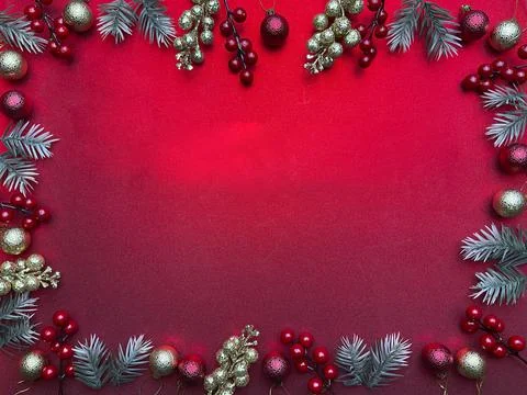 Red christmas background Stock Photos
