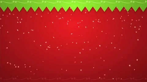 Red Christmas background with snowfall Stock Footage 67575004