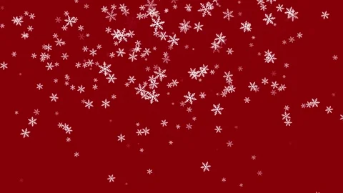 Red Christmas background with snowflakes Stock Footage 257861753