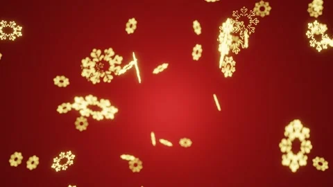 Red christmas background with snowflakes 스톡 동영상 294855246