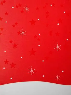 Red Christmas background with snowflakes. Stock Illustration