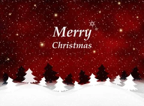 Red Christmas background of snowflakes pattern. Stock Illustration