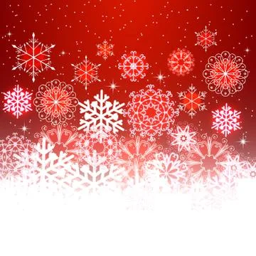 Red Christmas background with space for text. Stock Illustration