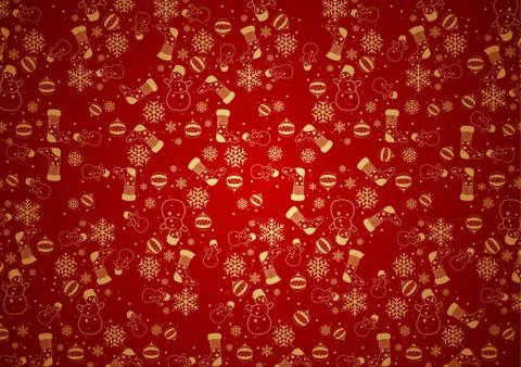 Red Christmas Background Texture Stock Illustration