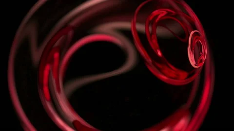 Red Christmas ball abstract loop motion background Stock Footage 91144884
