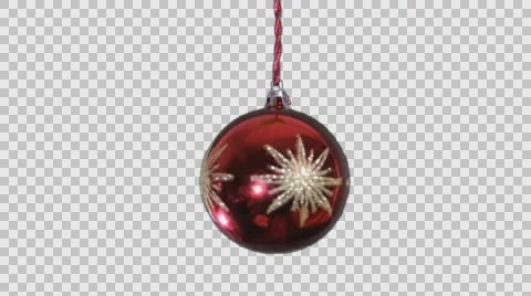 Red Christmas Ball Stock Footage 58418134