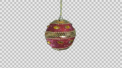 Red Christmas Ball Stock Footage 58418191