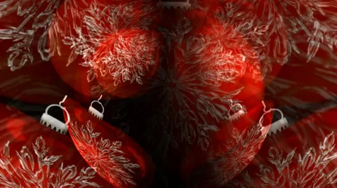 Red Christmas Ball Motion Mapping Stock Footage 32922387