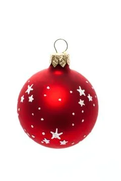 Red Christmas ball. Stock Photos