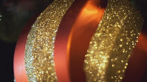 Red Christmas Balls Stock Footage 120629524