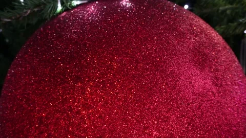 Red christmas balls Stock Footage 165850745