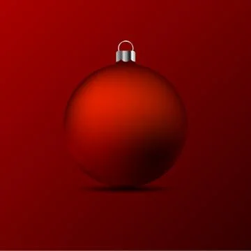 Red Christmas Balls Stock Illustration