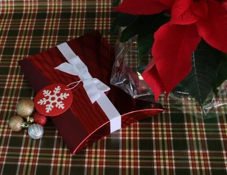 Red Christmas Box Stock Photos