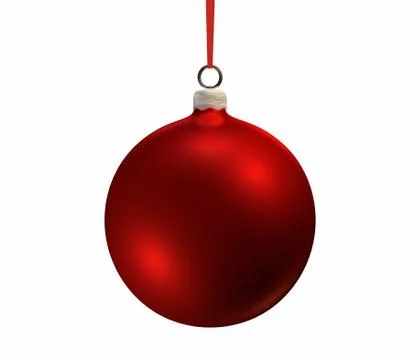Red christmas bulb Stock Illustration