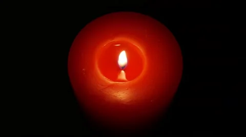Red Christmas candle Stockbeeldmateriaal 58629000
