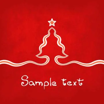 Red christmas card Stock Illustration