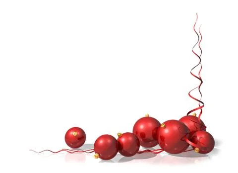 Red christmas decorations Stock Illustration