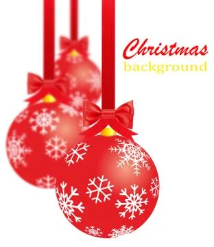 Red christmas decorations Stock Illustration