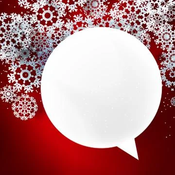 Red Christmas design with space for text. Stock Illustration