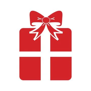 A Red Christmas Gift Elements Vector Design, Used in Present Symbol and Ico.. 스톡 일러스트