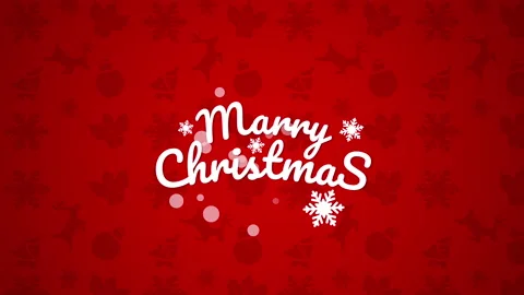 Red Christmas Greetings Video stock 224923846