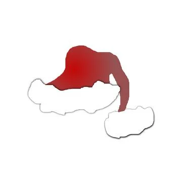 Red christmas hat Stock Illustration