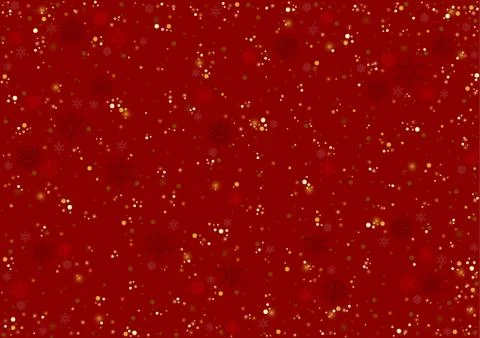 Red Christmas Pattern with Snowflakes Illustrazione stock