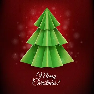 Red Christmas Postcard Stock Illustration