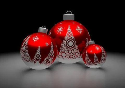 Red Christmas Rolls Ilustração Stock