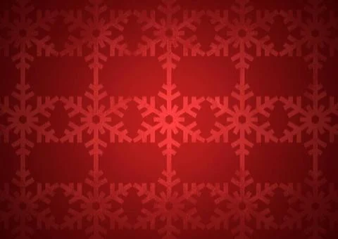 Red christmas snowflake pattern Red christmas snowflake pattern with highl... Stock Photos