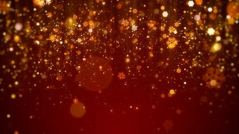 Red christmas snowflakes background Stock Illustration